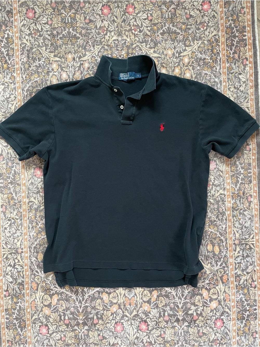 Polo Ralph Lauren polo shirt, brushed cotton men’s Large black